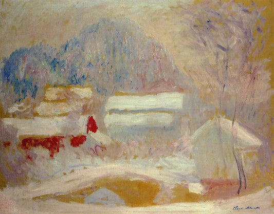 Wie hat Claude Monet seine Winterlandschaften gemalt?