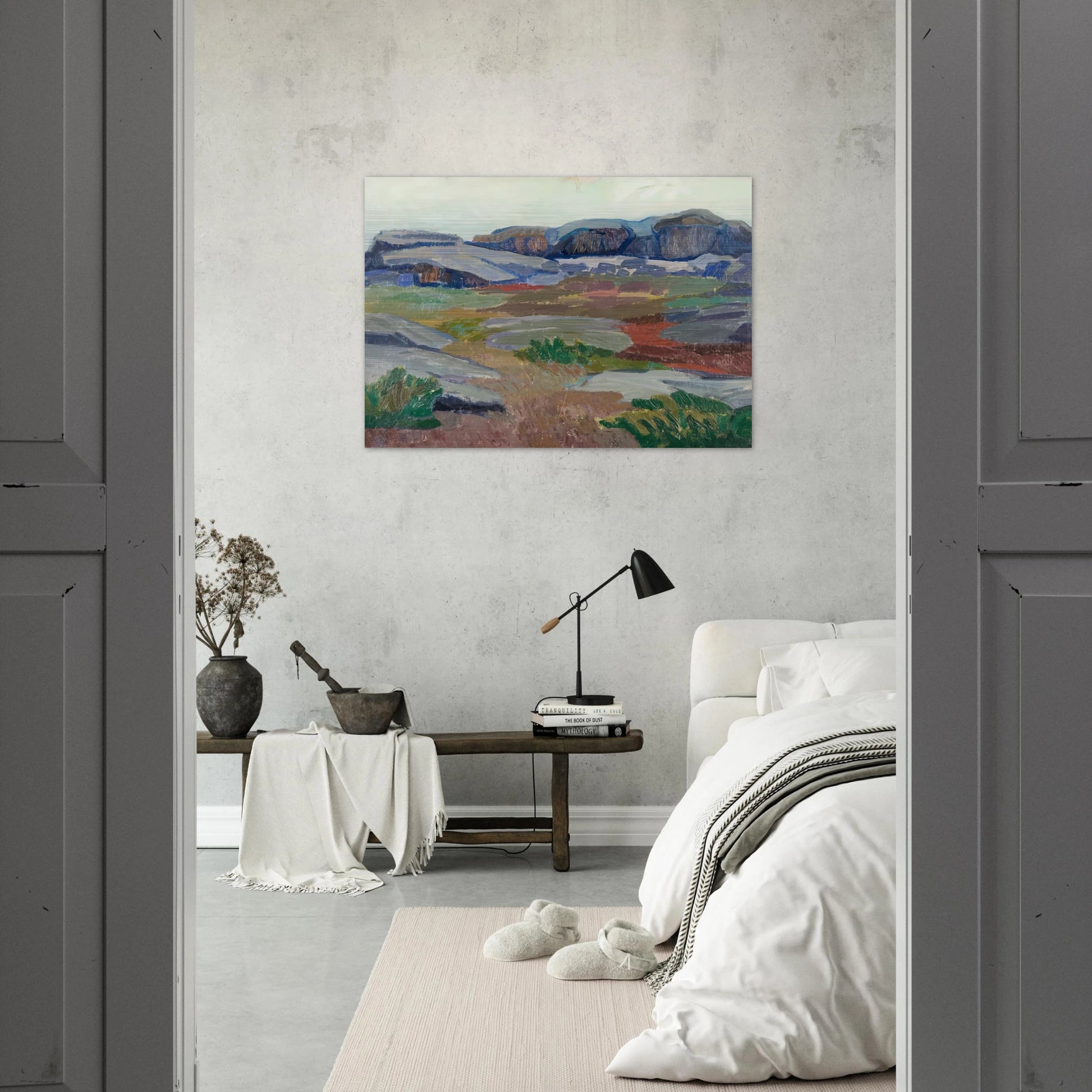 View from Pellinge - Expressionism - Tove Jansson Brushed Aluminum Print - 70x100 cm / 28x40 inches | Tove Jansson Aluminum Print | Tove Jansson Prints