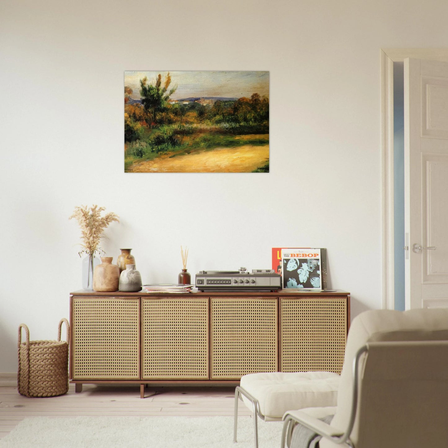 Midday Landscape - Pierre-Auguste Renoir Brushed Aluminum Print - 70x100 cm / 28x40 inches | Pierre-Auguste Renoir Aluminum Print | Pierre-Auguste Renoir Prints