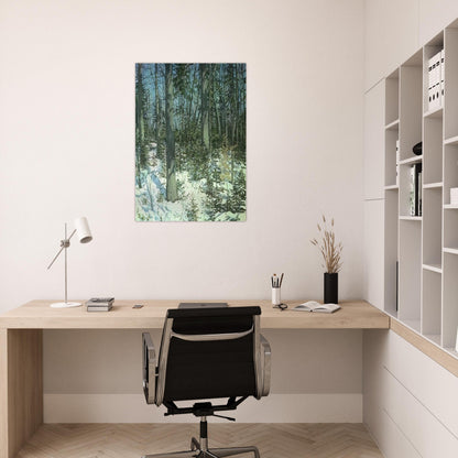Study for Little Spruce - 1985 - Neil Welliver Brushed Aluminum Print - 70x100 cm / 28x40 inches | Neil Welliver Aluminum Print | Neil Welliver Prints