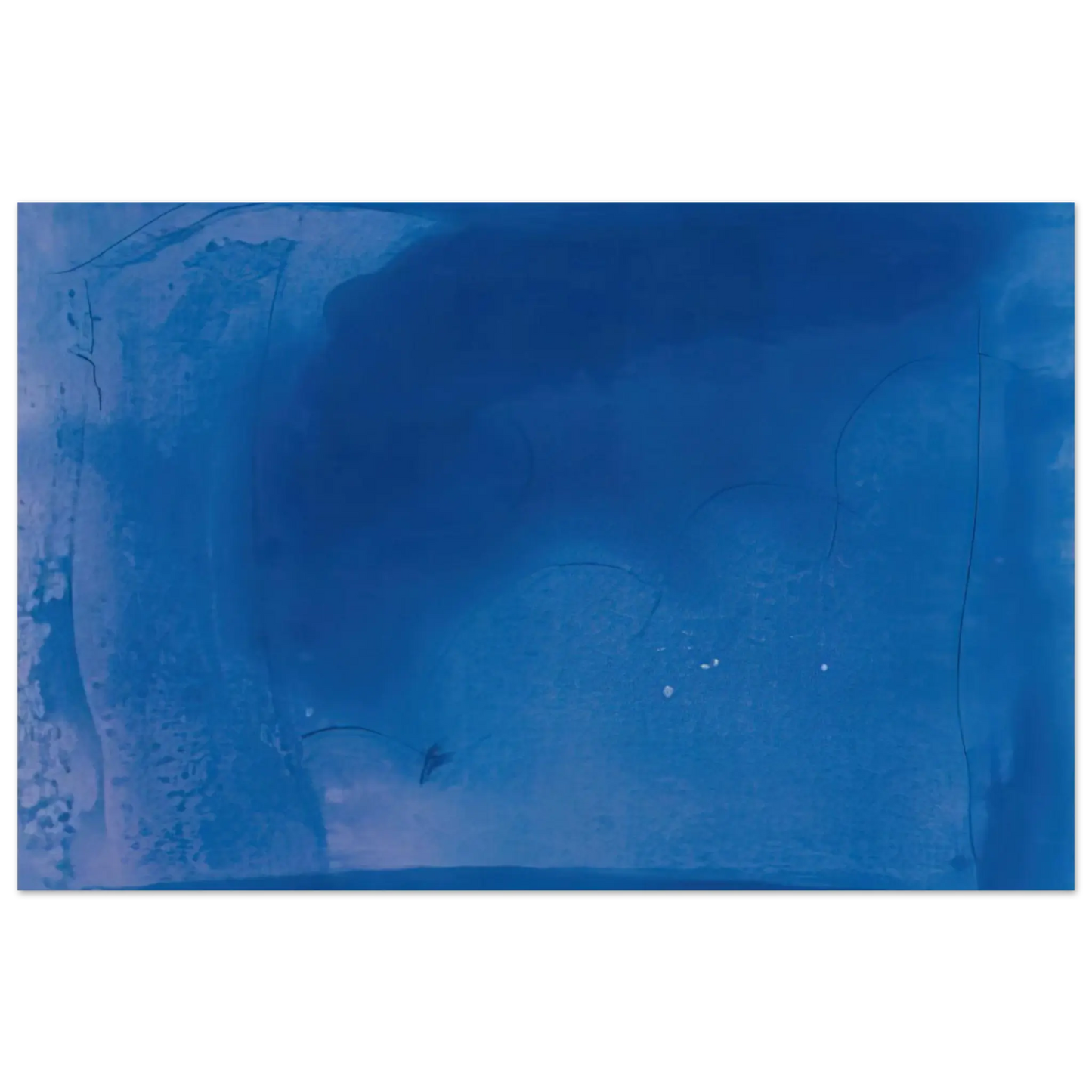 Helen Frankenthaler - Corot s Mark - 1987 Wall art - 27x35 cm / 11x14 Inches - Premium Wooden Framed Poster With Fine Art Paper - White frame