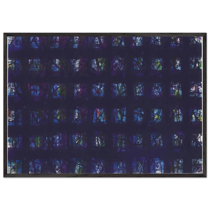 La Notte - Sam Francis 70x100 cm / 28x40 inches Framed Art Print – Black Wooden Frame