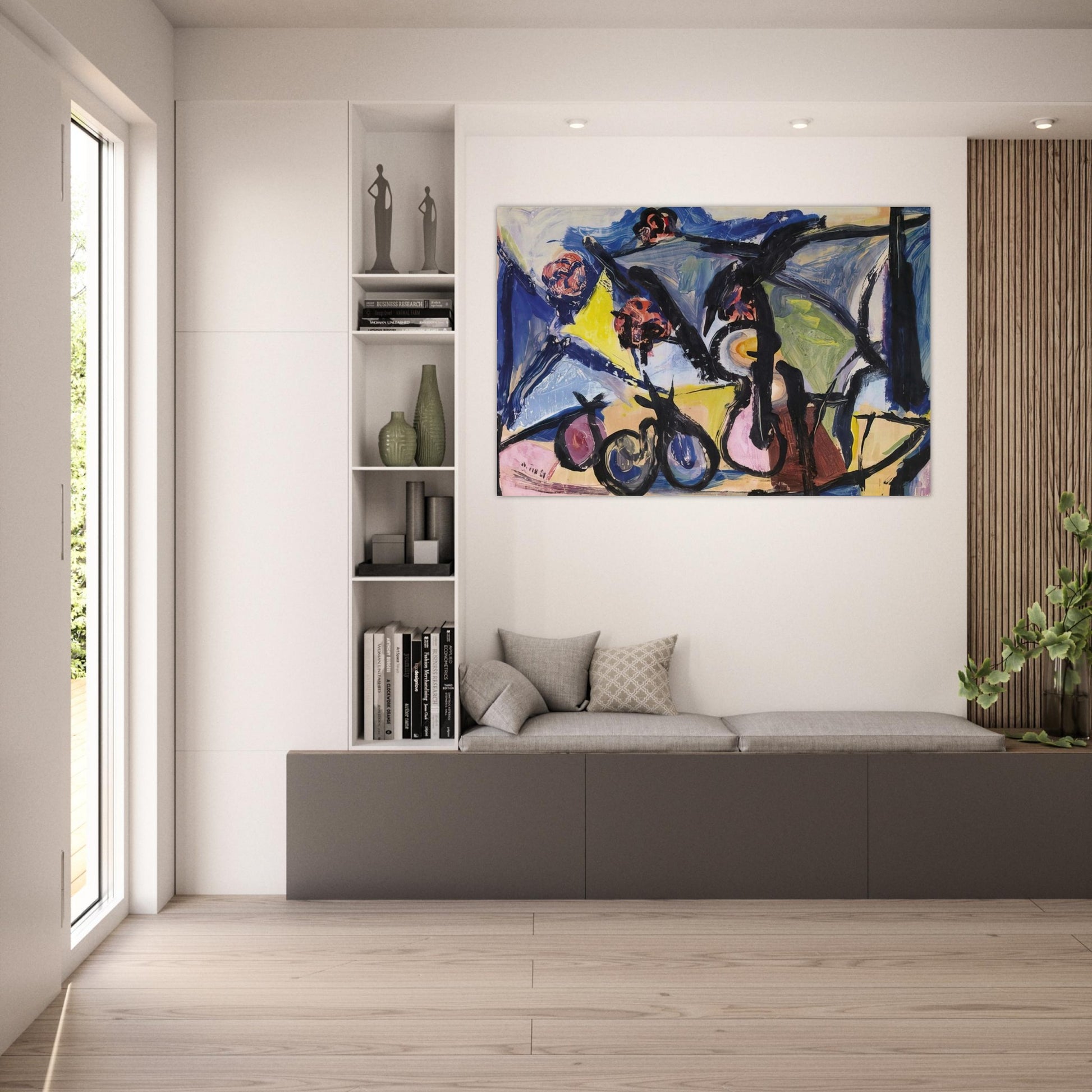 Abstract Still Life - 1950 - Walasse Ting Art Prints - 100x150 cm / 40x60″ inches | Walasse Ting Poster | Walasse Ting Prints