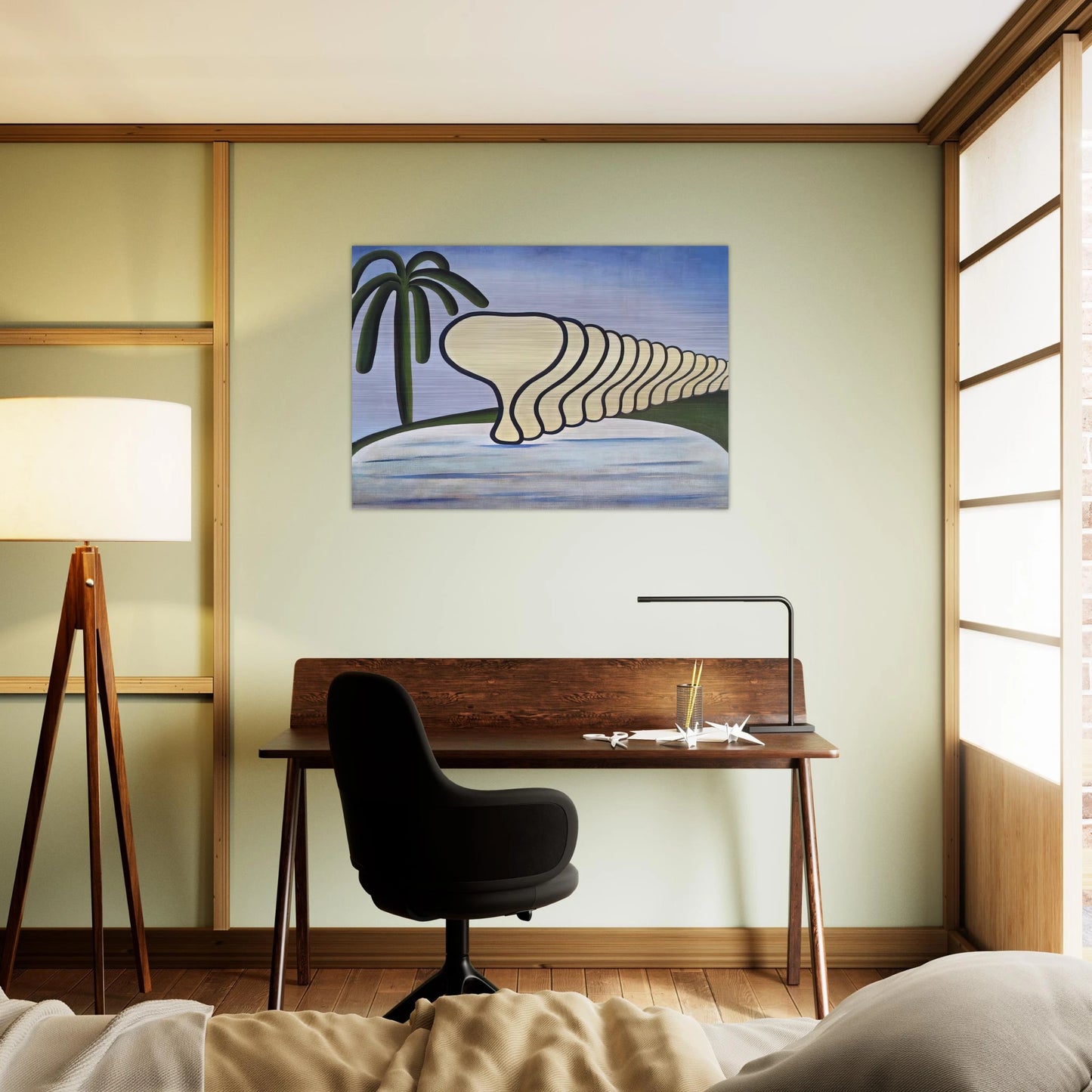 Sleep - Tarsila do Amaral Brushed Aluminum Print - 70x100 cm / 28x40 inches | Tarsila do Amaral Aluminum Print | Tarsila do Amaral Prints