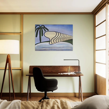 Sleep - Tarsila do Amaral Brushed Aluminum Print - 70x100 cm / 28x40 inches | Tarsila do Amaral Aluminum Print | Tarsila do Amaral Prints