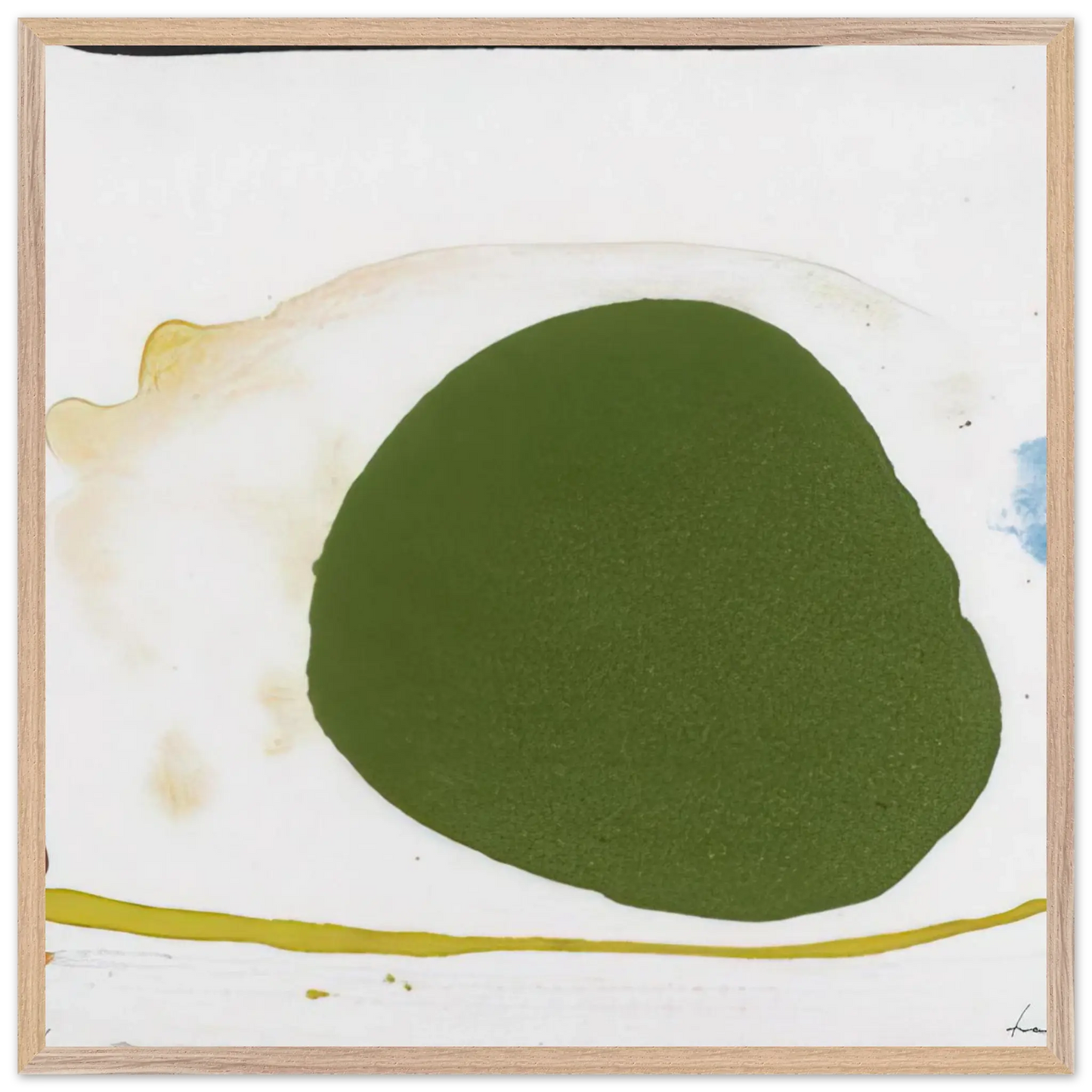 Helen Frankenthaler - Thanksgiving Day - 1973 Wall art - 60x80 cm / 24x32 Inches - Premium Wooden Framed Poster With Fine Art Paper - Black frame
