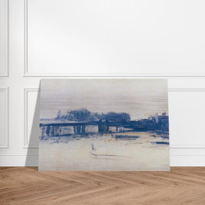 Charing Cross Bridge study - claude monet Brushed Aluminum Print - 70x100 cm / 28x40 inches | claude monet Aluminum Print | claude monet Prints