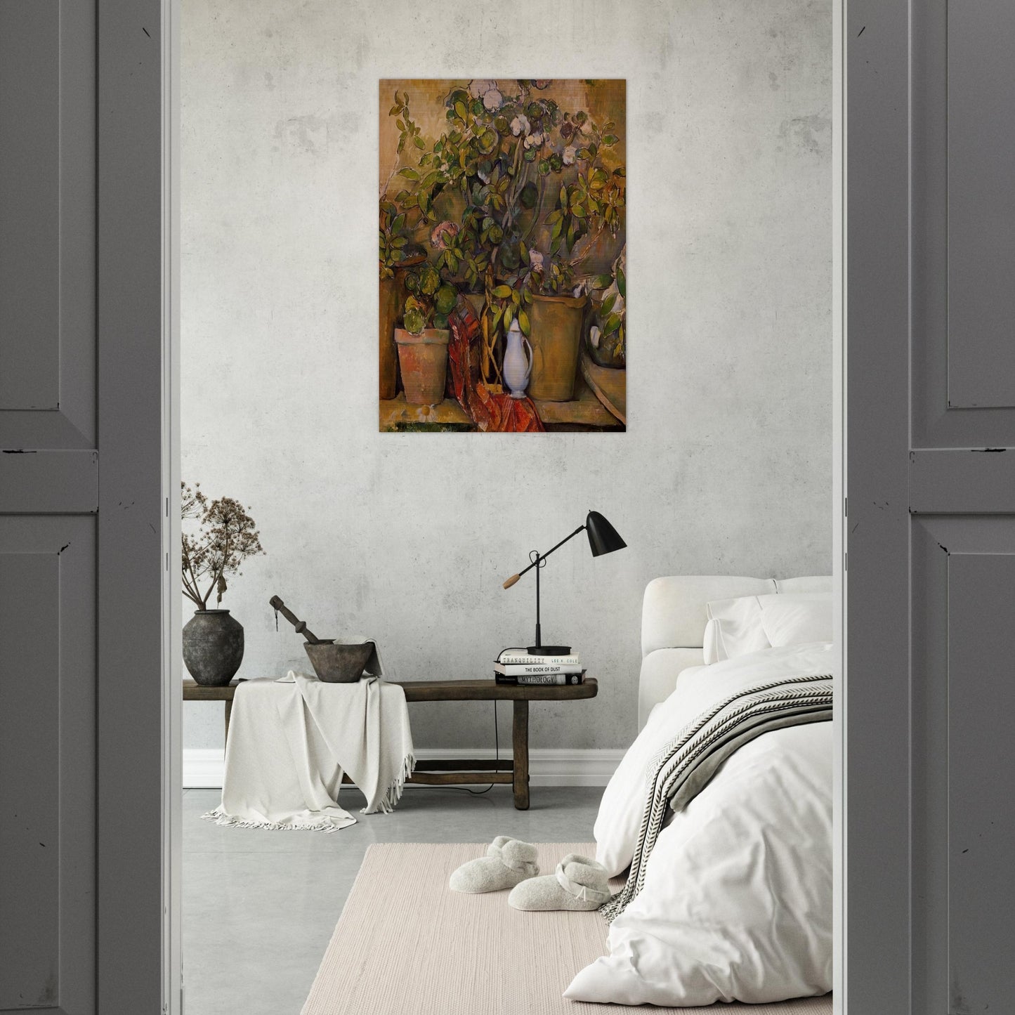 Potted Plants - Paul Cézanne Brushed Aluminum Print - 70x100 cm / 28x40 inches | Paul Cézanne Aluminum Print | Paul Cézanne Prints