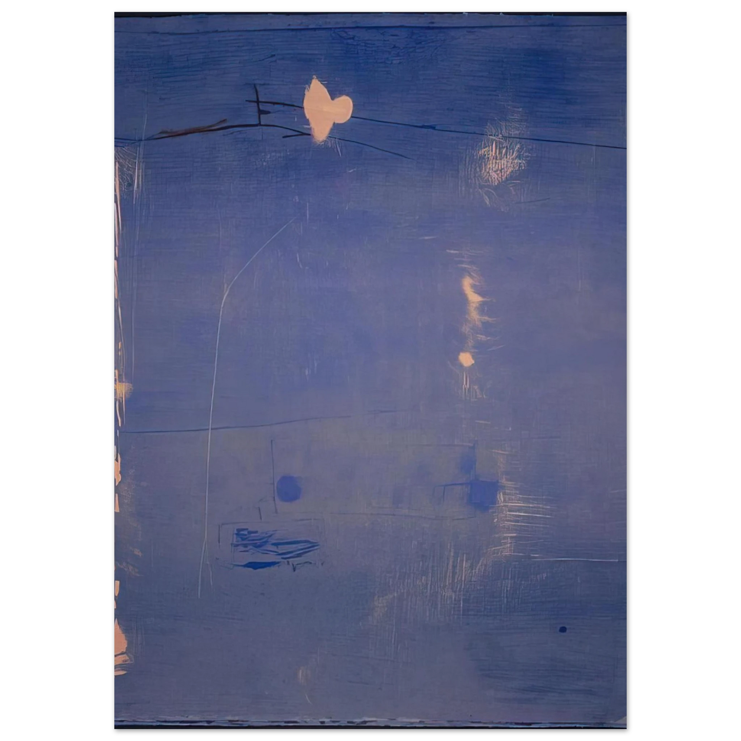 Helen Frankenthaler - Cameo - 1980 Wall art - A3 (29.7 x 42  cm) - Premium Wooden Framed Poster With Fine Art Paper-canvas - Wood frame