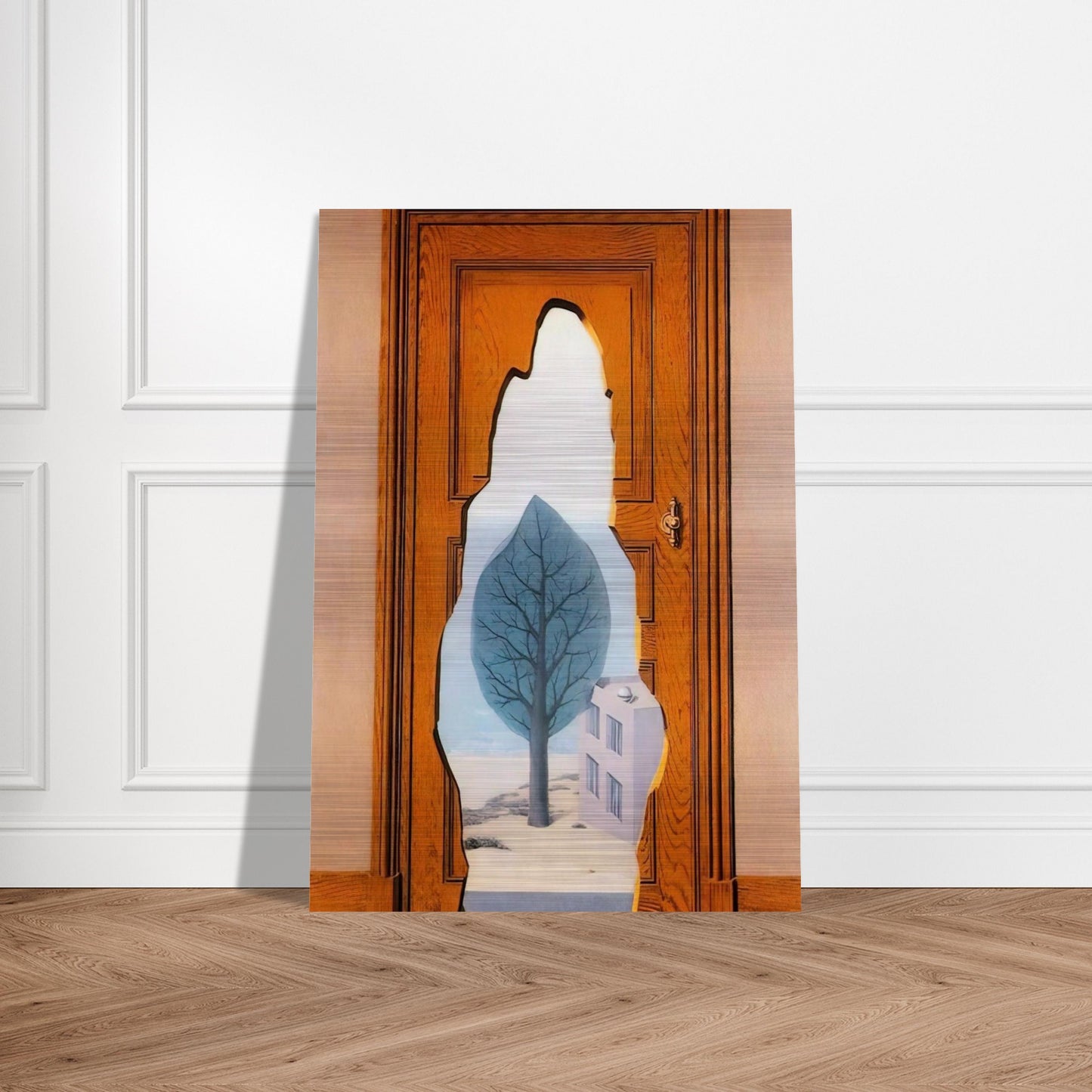 THE AMOROUS PERPECTIVE 1935 - Rene Magritte Brushed Aluminum Print - 70x100 cm / 28x40 inches | Rene Magritte Aluminum Print | Rene Magritte Prints