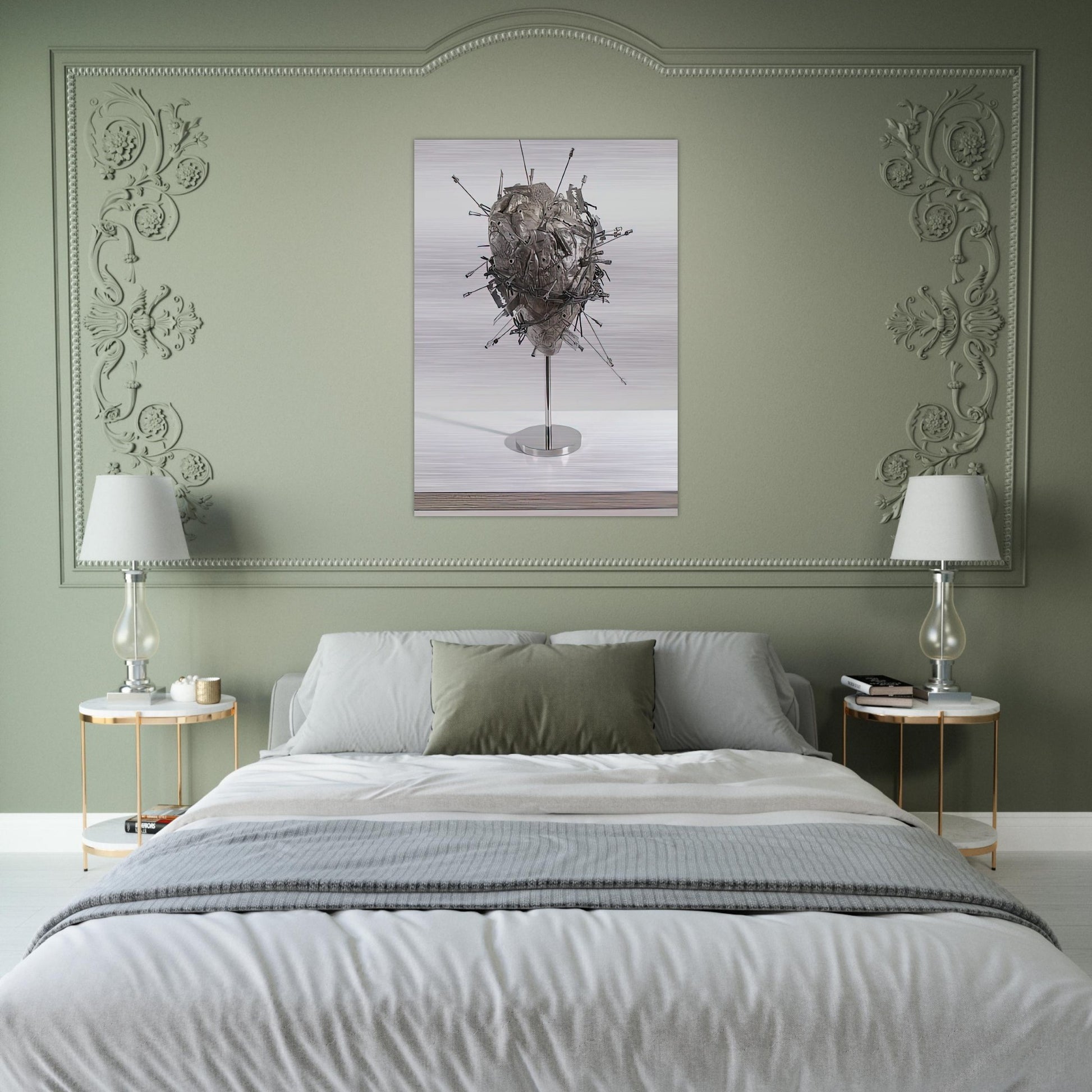 THE SACRED HEART - Damien Hirst Brushed Aluminum Print - 70x100 cm / 28x40 inches | Damien Hirst Aluminum Print | Damien Hirst Prints