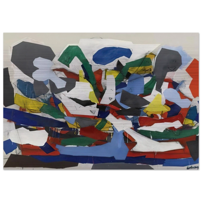 Adventure II - 1963 - Robert Goodnough Brushed Aluminum Print - 70x100 cm / 28x40 inches | Robert Goodnough Aluminum Print | Robert Goodnough Prints