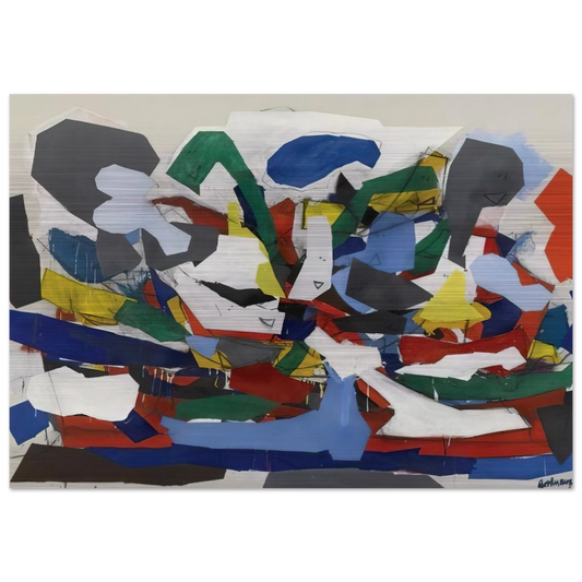 Adventure II - 1963 - Robert Goodnough Brushed Aluminum Print - 70x100 cm / 28x40 inches | Robert Goodnough Aluminum Print | Robert Goodnough Prints