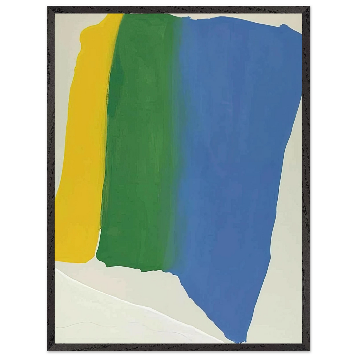 Helen Frankenthaler - Summer Insignia - 1969 Wall art - 70x100 cm / 28x40 inches - Premium Wooden Framed Poster With Fine Art Paper-canvas - Wood frame