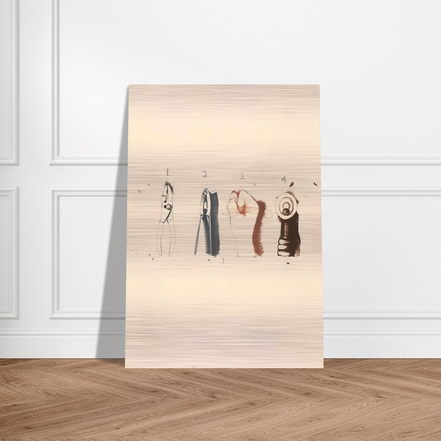NUTCRACKER 1973 - Jim Dine Brushed Aluminum Print - 70x100 cm / 28x40 inches | Jim Dine Aluminum Print | Jim Dine Prints