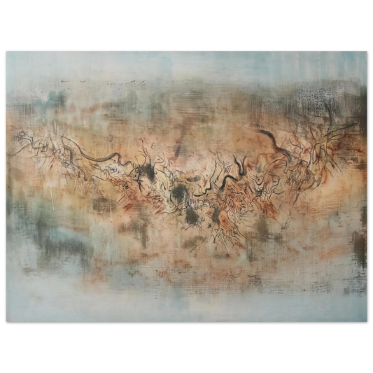 Zao Wou-Ki - VENT ET POUSSI RE 1957  75x100 cm / 30x40inches Fine Art Poster