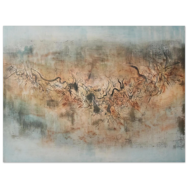 Zao Wou-Ki - VENT ET POUSSI RE 1957  75x100 cm / 30x40inches Fine Art Poster