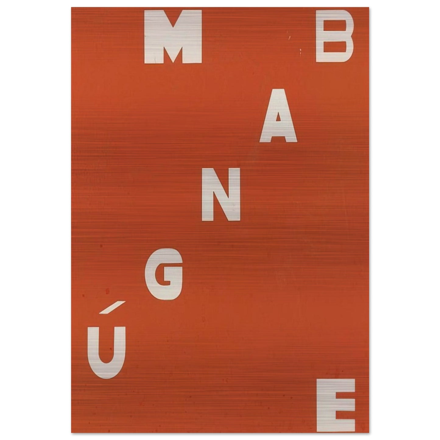 Mangúe Bangúe - Neo-Concretism - Helio Oiticica Brushed Aluminum Print - 70x100 cm / 28x40 inches | Helio Oiticica Aluminum Print | Helio Oiticica Prints