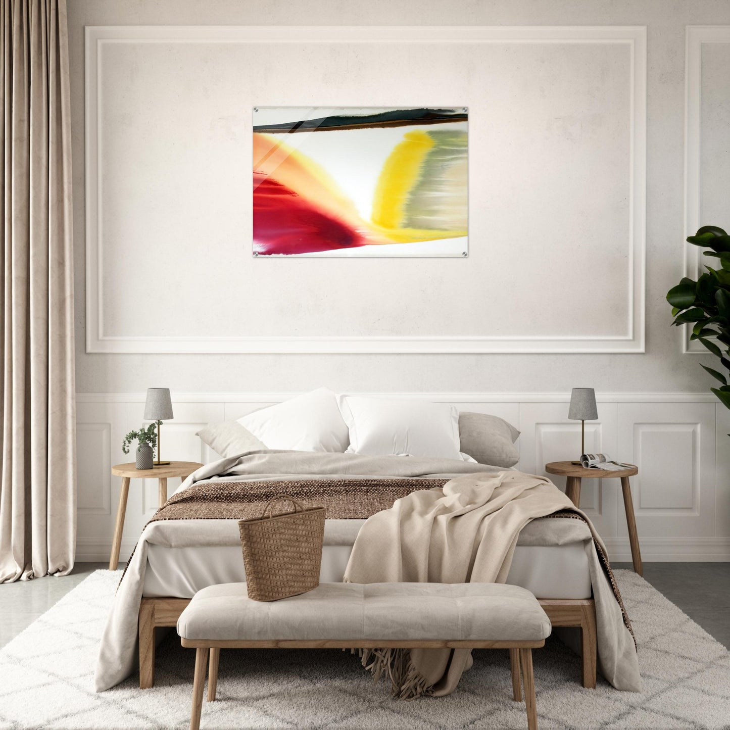 Phenomena Pointed East - Abstract Expressionism, Color Field Painting - Paul Jenkins Acrylic Print - 70x100 cm / 28x40″ inches