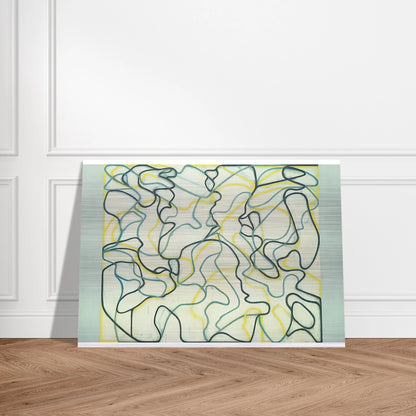 Second Letter Zen Spring - 2009 - Brice Marden Brushed Aluminum Print - 70x100 cm / 28x40 inches | Brice Marden Aluminum Print | Brice Marden Prints