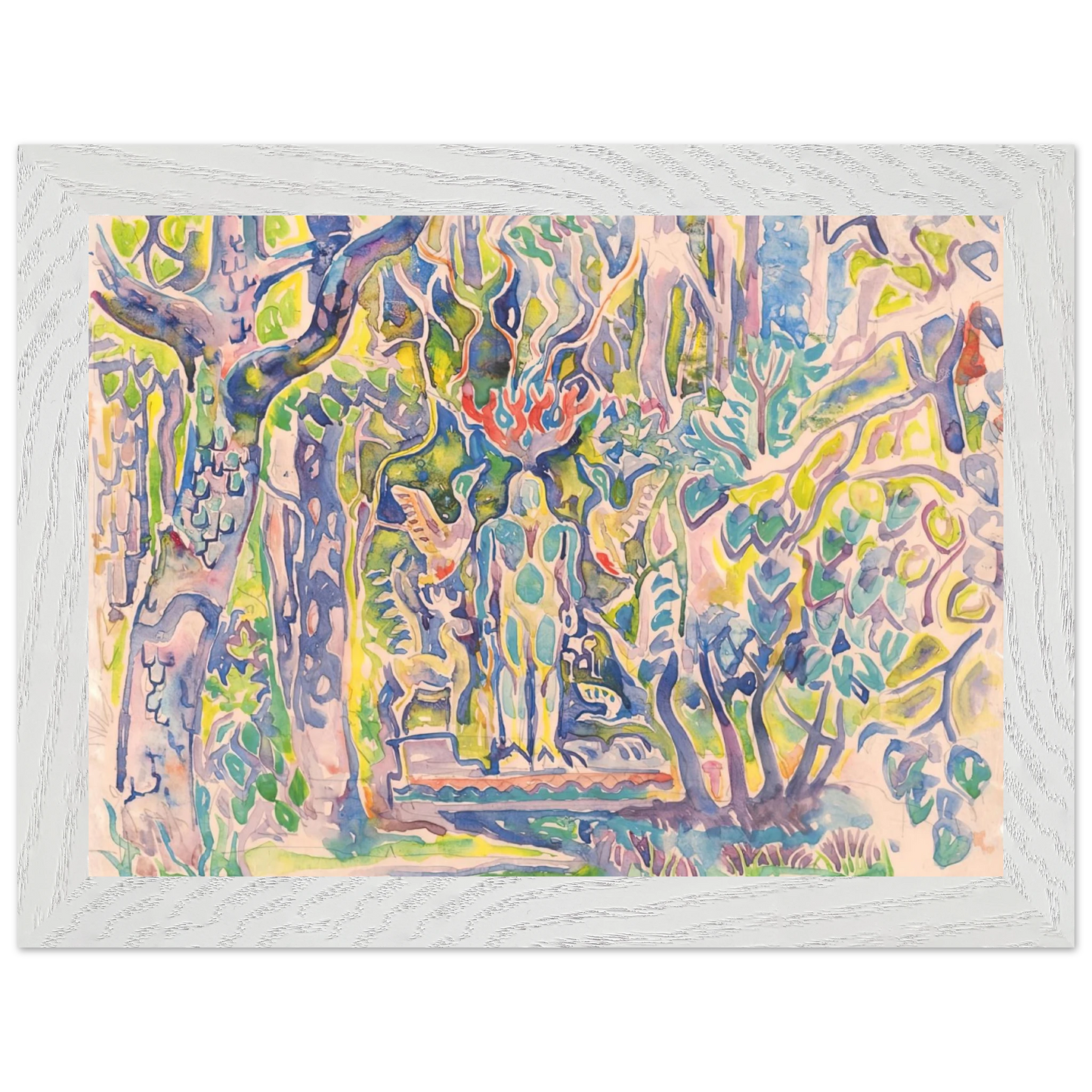 Walter Inglis Anderson - Walter Anderson Wall art - 70x100 cm / 28x40 inches - Premium Wooden Framed Poster With Fine Art Paper-canvas - Black frame
