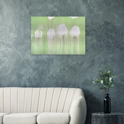 Untitled,  Peony Blossom Painting  - Cy Twombly Brushed Aluminum Print - 70x100 cm / 28x40 inches | Cy Twombly Aluminum Print | Cy Twombly Prints