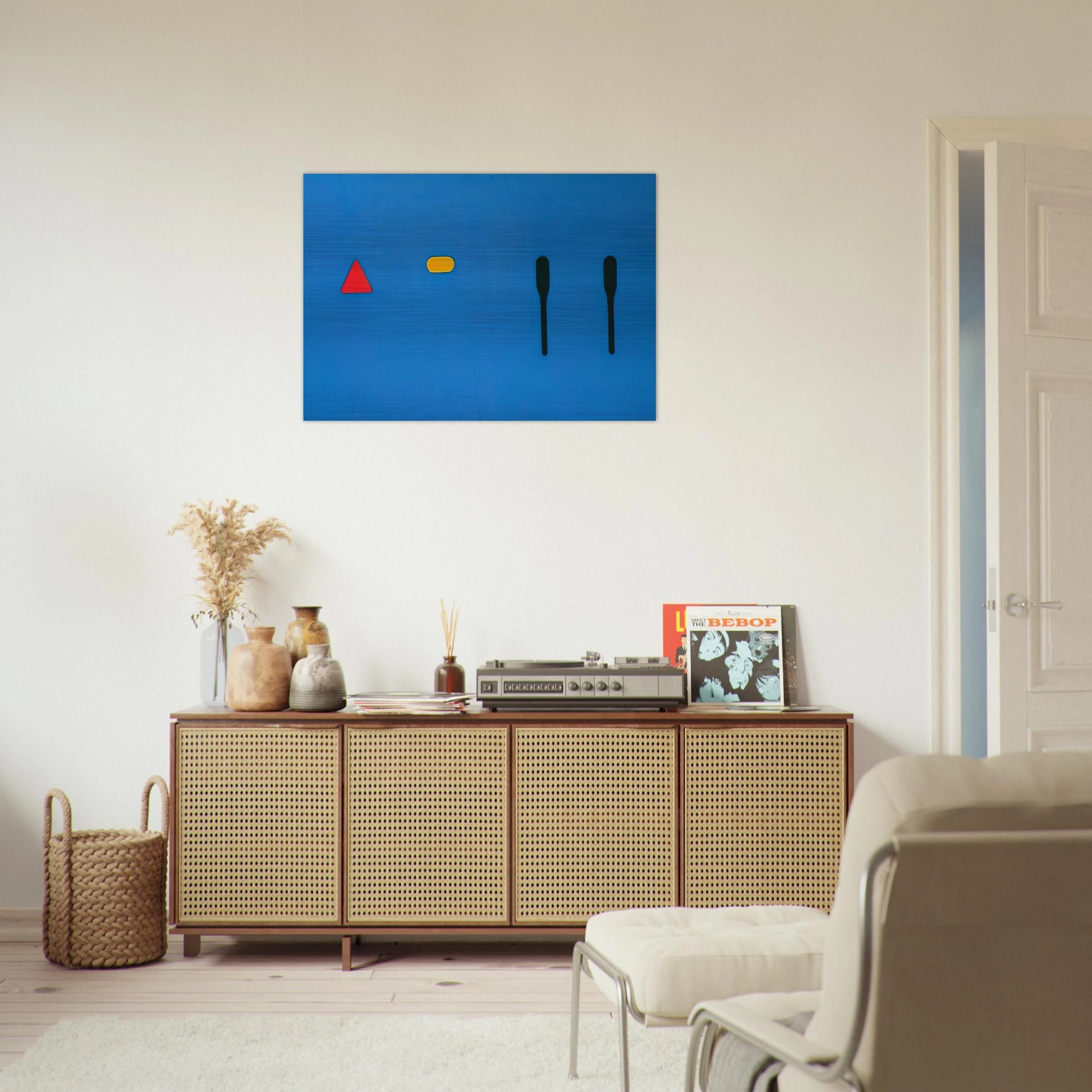 Untitled - 1968 - Ron Gorchov Brushed Aluminum Print - 70x100 cm / 28x40 inches | Ron Gorchov Aluminum Print | Ron Gorchov Prints