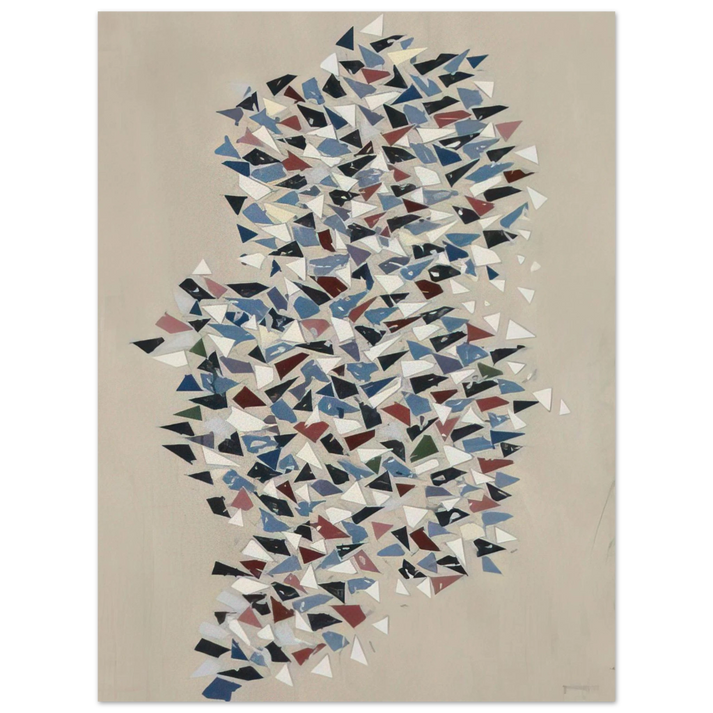 Robert Goodnough - Shapes Group - 1987  75x100 cm / 30x40inches Fine Art Poster