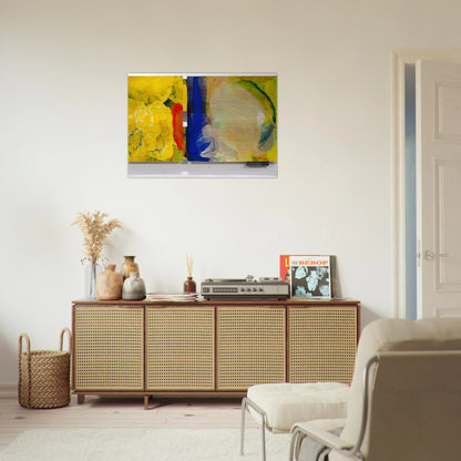 Fog Light - Sam Gilliam Brushed Aluminum Print - 70x100 cm / 28x40 inches | Sam Gilliam Aluminum Print | Sam Gilliam Prints