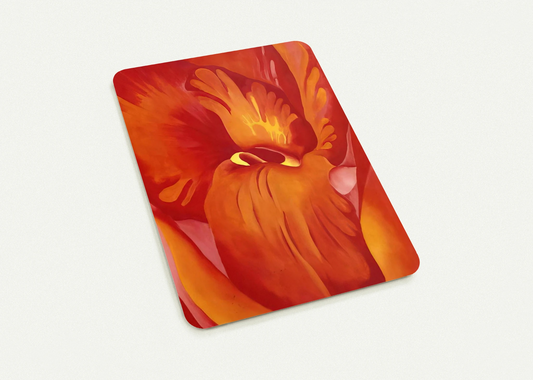 Canna Red and Orange By Georgia O'Keeffe Pack of 10 Post Cards | Georgia O'Keeffe Post Cards | A6 (10.5 x 14.8 cm) - 4.1 x 5.8 inches