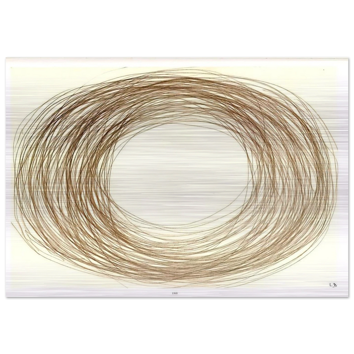 UNTITLED 1995 4 - Louise Bourgeois Brushed Aluminum Print - 70x100 cm / 28x40 inches | Louise Bourgeois Aluminum Print | Louise Bourgeois Prints