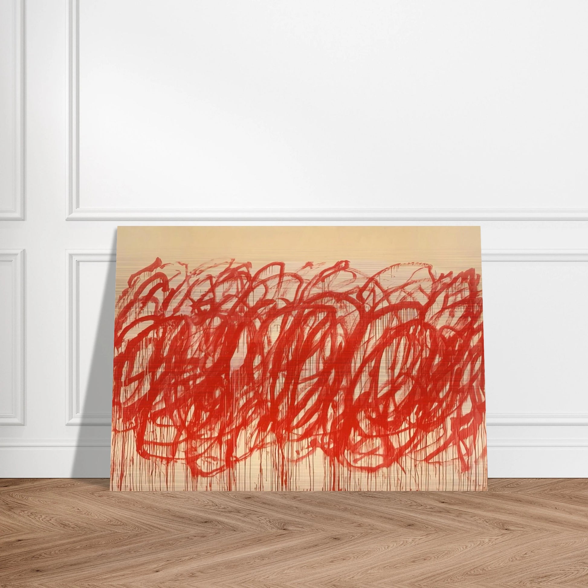 Untitled  Bacchus  - Cy Twombly Brushed Aluminum Print - 70x100 cm / 28x40 inches | Cy Twombly Aluminum Print | Cy Twombly Prints