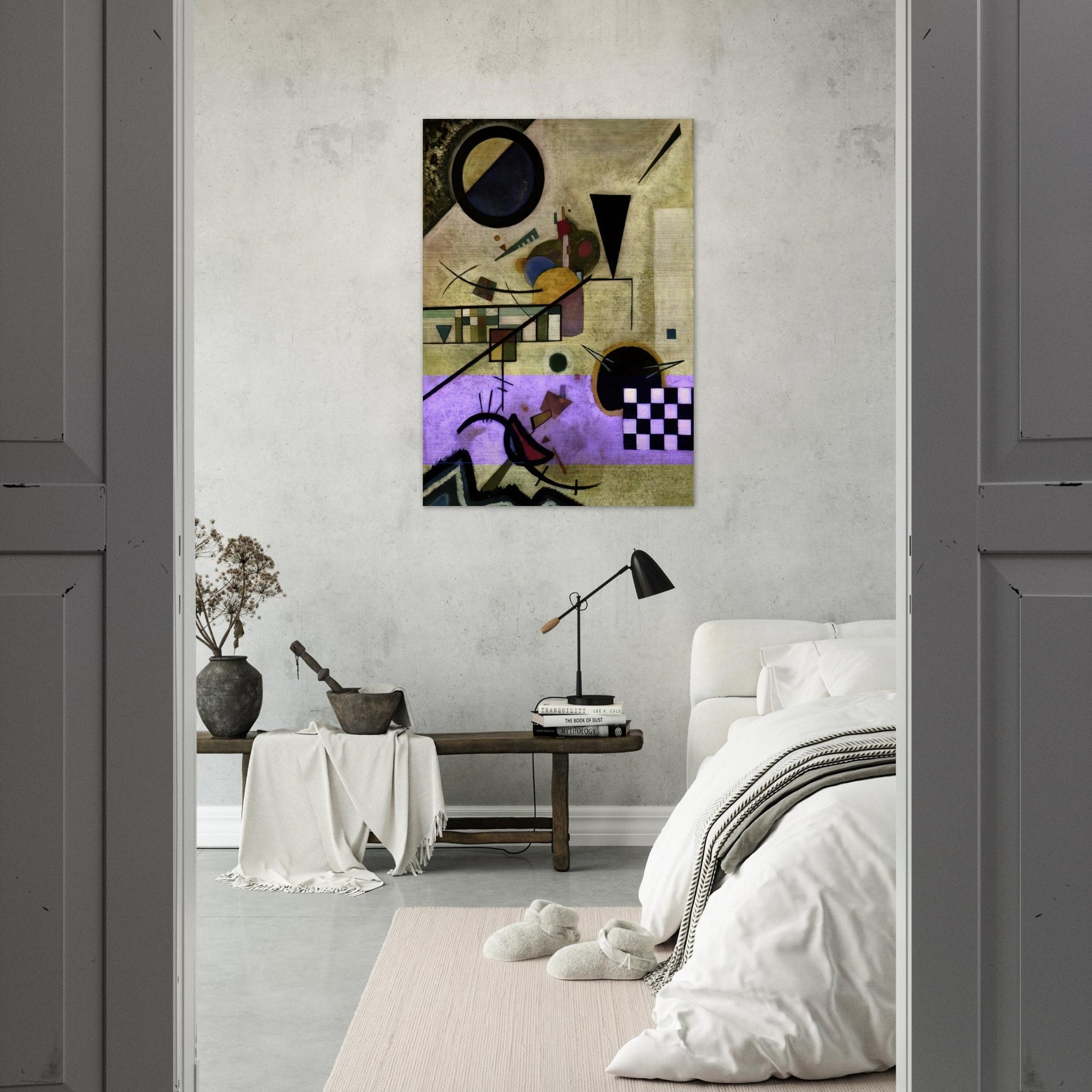 CONTRASTING SOUNDS 1924 - Wassily Kandinsky Brushed Aluminum Print - 70x100 cm / 28x40 inches | Wassily Kandinsky Aluminum Print | Wassily Kandinsky Prints