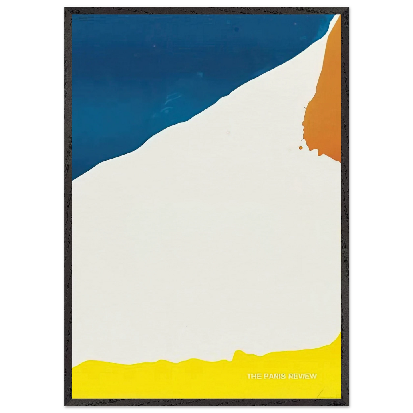 Paris Review - 1966 - Helen Frankenthaler 70x100 cm / 28x40 inches Framed Art Print – Black Wooden Frame