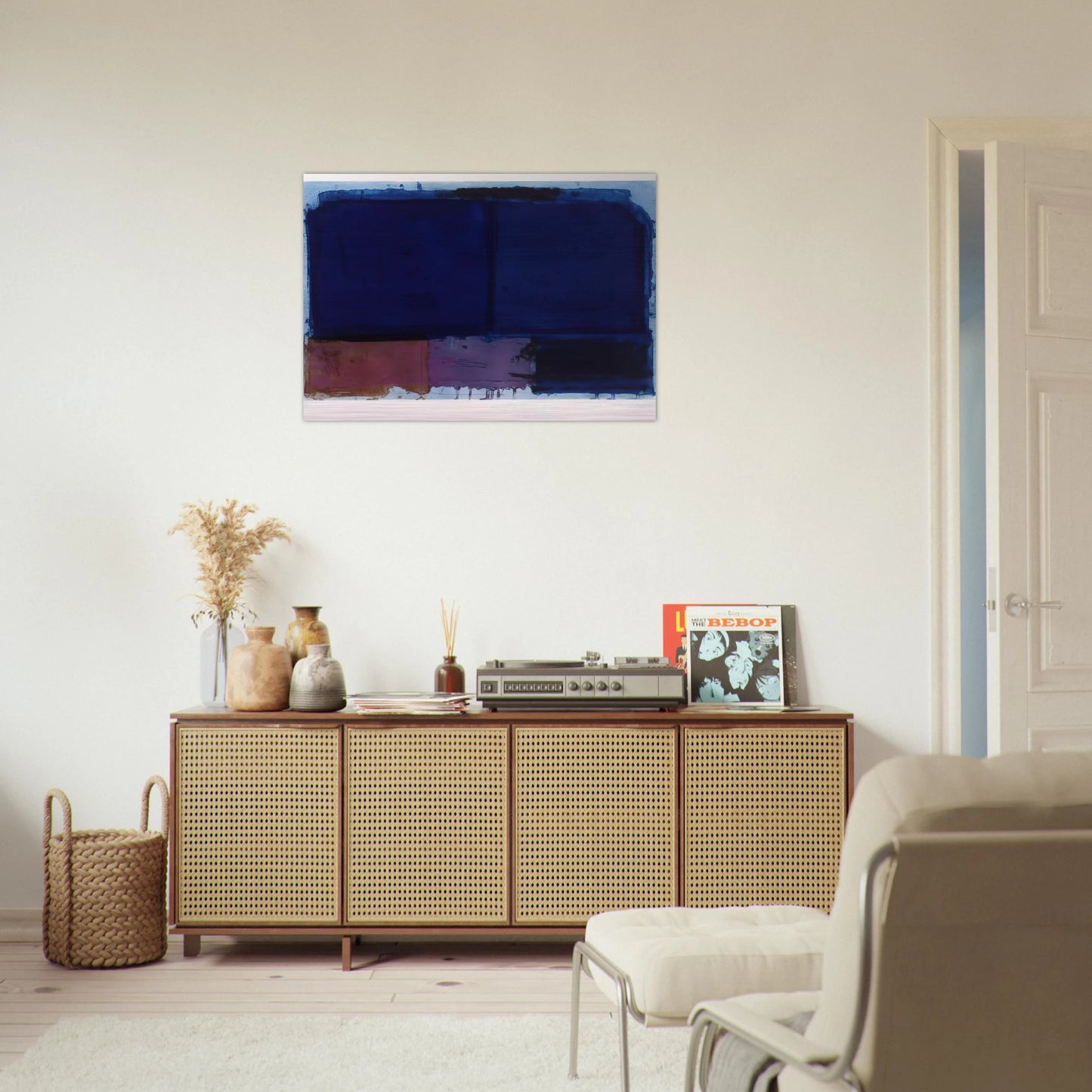 Vigil - 1980 - John Hoyland Brushed Aluminum Print - 70x100 cm / 28x40 inches | John Hoyland Aluminum Print | John Hoyland Prints