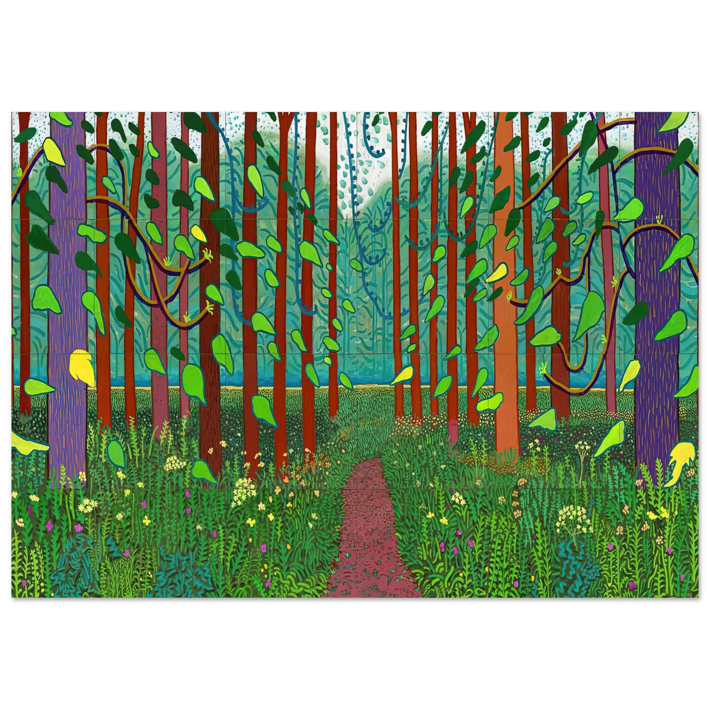 David Hockney - David Hockney Wall art - 70x100 cm / 28x40 inches - Fine Art Poster-canvas - -