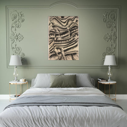 RIDGEFIELD LANDSCAPE - Man Ray Brushed Aluminum Print - 70x100 cm / 28x40 inches | Man Ray Aluminum Print | Man Ray Prints