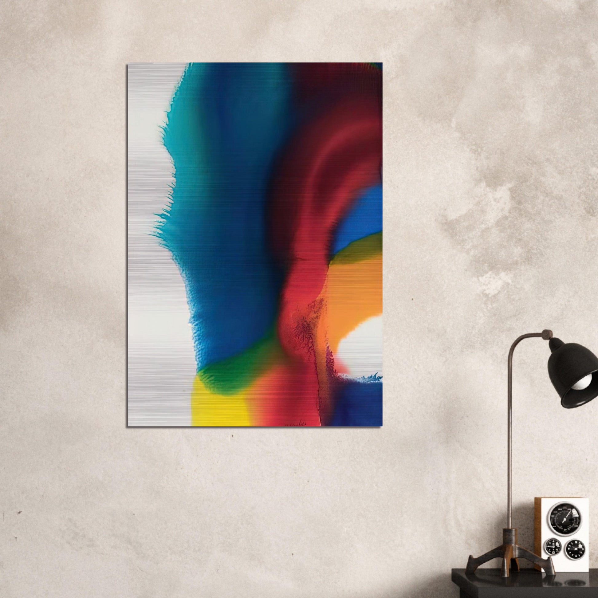Rainbow Bleed - Paul Jenkins Brushed Aluminum Print - 70x100 cm / 28x40 inches | Paul Jenkins Aluminum Print | Paul Jenkins Prints