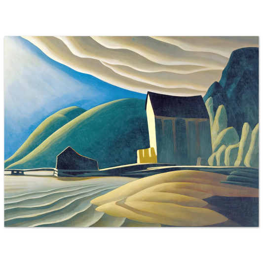 Lawren Harris - Ice House, Coldwell, Lake Superior - 1923  75x100 cm / 30x40inches Fine Art Poster