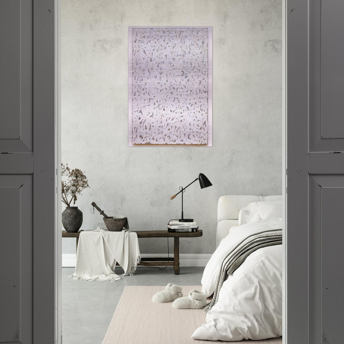 Points - Robert Ryman Brushed Aluminum Print - 70x100 cm / 28x40 inches | Robert Ryman Aluminum Print | Robert Ryman Prints