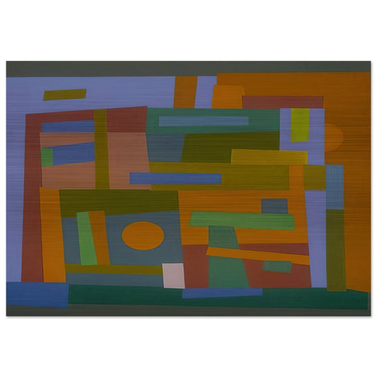 Number 30 - 1938 - Ad Reinhardt Brushed Aluminum Print - 70x100 cm / 28x40 inches | Ad Reinhardt Aluminum Print | Ad Reinhardt Prints