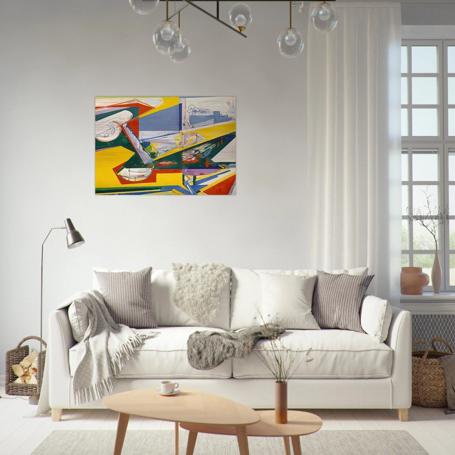 The Window - Hans Hofmann Brushed Aluminum Print - 70x100 cm / 28x40 inches | Hans Hofmann Aluminum Print | Hans Hofmann Prints