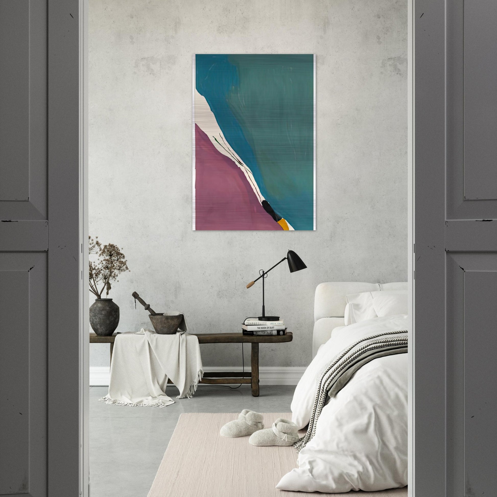 Red Travels, 1971- - Helen Frankenthaler Brushed Aluminum Print - 70x100 cm / 28x40 inches | Helen Frankenthaler Aluminum Print | Helen Frankenthaler Prints