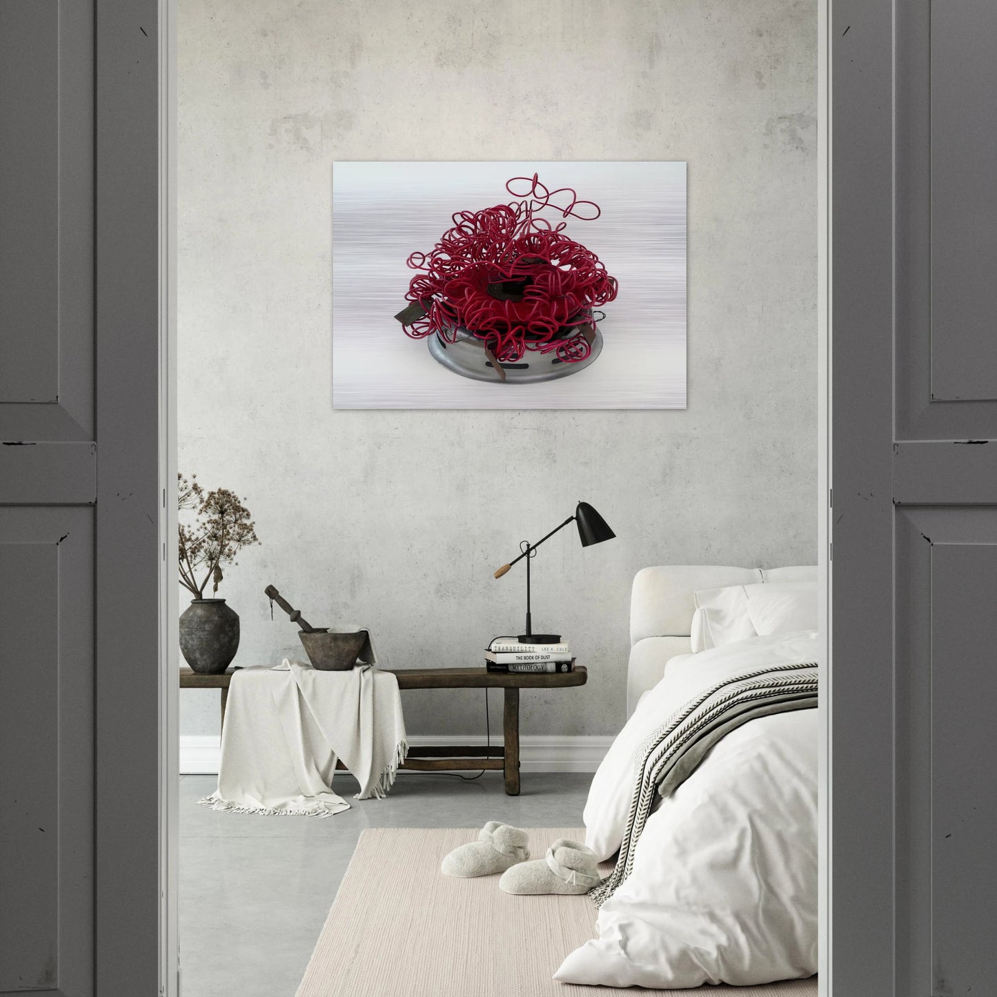 Bichito 8922 - 1989 - Gego Brushed Aluminum Print - 70x100 cm / 28x40 inches | Gego Aluminum Print | Gego Prints