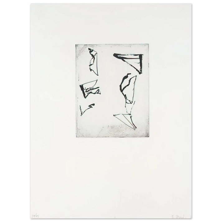 Brice Marden - Etchings to Rexroth #1 - 1986  75x100 cm / 30x40inches Fine Art Poster