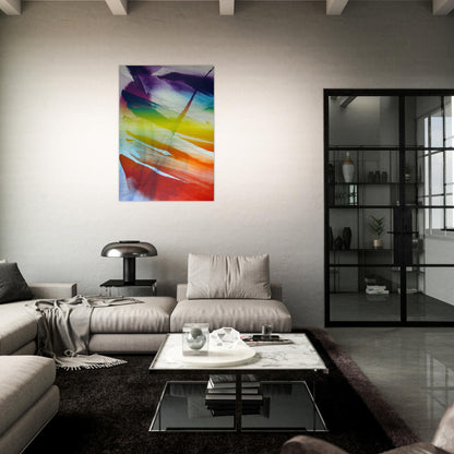 Phenomena Franklin's Kite - 1974 - Paul Jenkins Brushed Aluminum Print - 70x100 cm / 28x40 inches | Paul Jenkins Aluminum Print | Paul Jenkins Prints