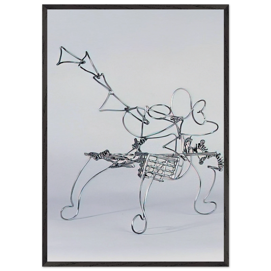 Triangle - 1987 - Nancy Graves 70x100 cm / 28x40 inches Framed Art Print – Black Wooden Frame