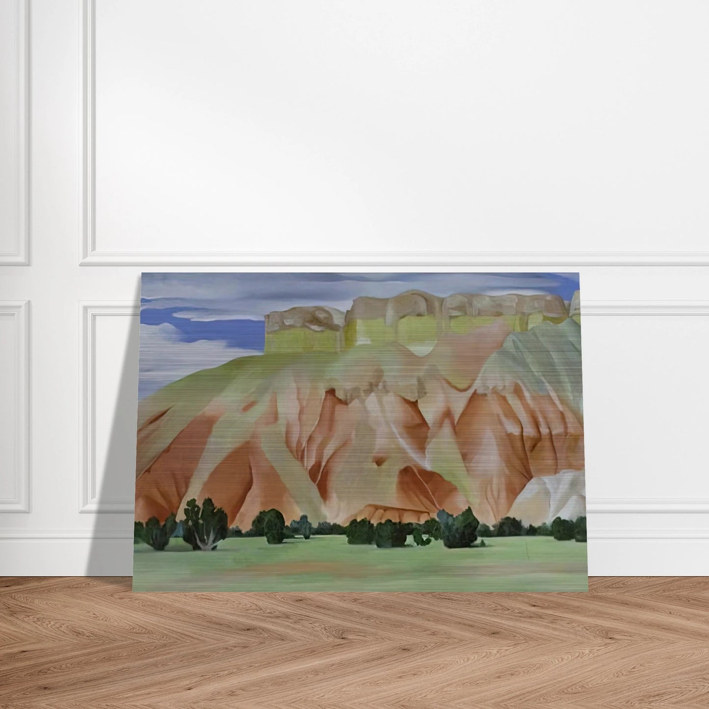 My Backyard - Georgia O'Keeffe Brushed Aluminum Print - 70x100 cm / 28x40 inches | Georgia O'Keeffe Aluminum Print | Georgia O'Keeffe Prints