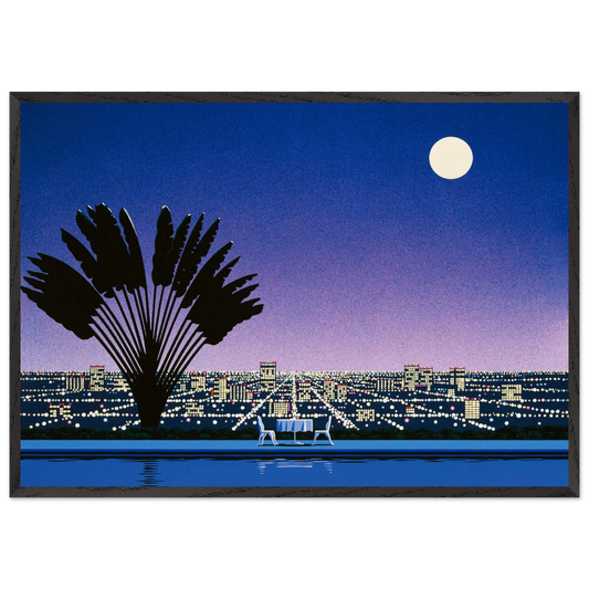 Onra - Nobody Has To Know - Hiroshi Nagai 70x100 cm / 28x40 inches Framed Art Print – Black Wooden Frame