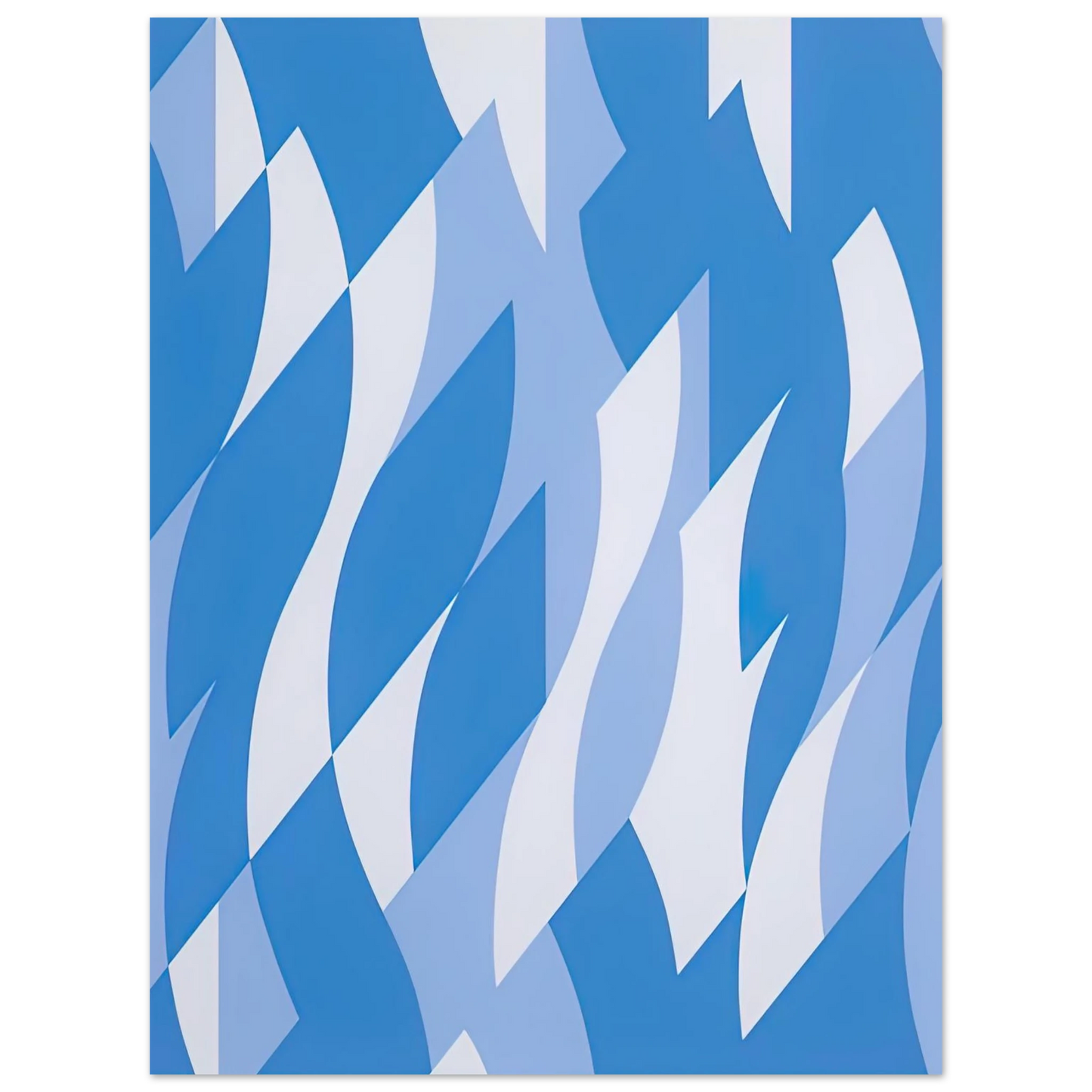 Bridget Riley - TWO BLUES 2003  75x100 cm / 30x40inches Fine Art Poster